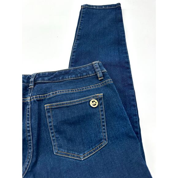 Michael Kors Dark Wash Skinny Jeans Women's Size 10 - Picture 3 of 11
